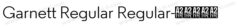 Garnett Regular Regular字体转换